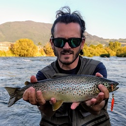 Pesca sul Torrente Noce in Trentino