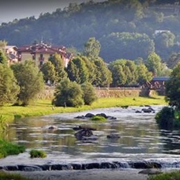 Il fiume Sarca alle Terme di Comano