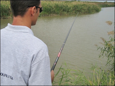 pesca in fiume con la bolognese