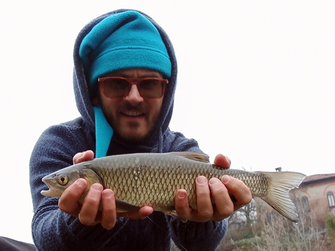 Pesca al cavedano in inverno