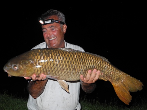 Pesca di notte a feeder in laghetto
